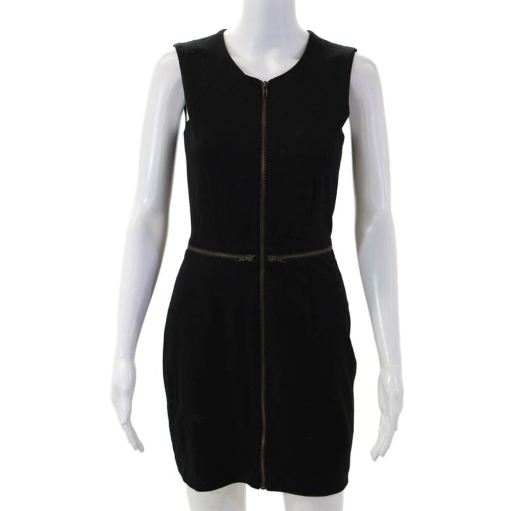 Amy Matto Womens Sheath Mini Dress Black Sleeveless Size 2